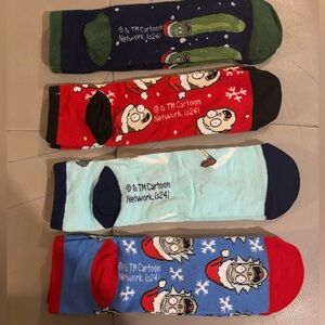Rick and Morty Christmas low cut socks. Brand New. comes in box.